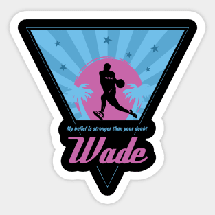 Retro Wade Sticker